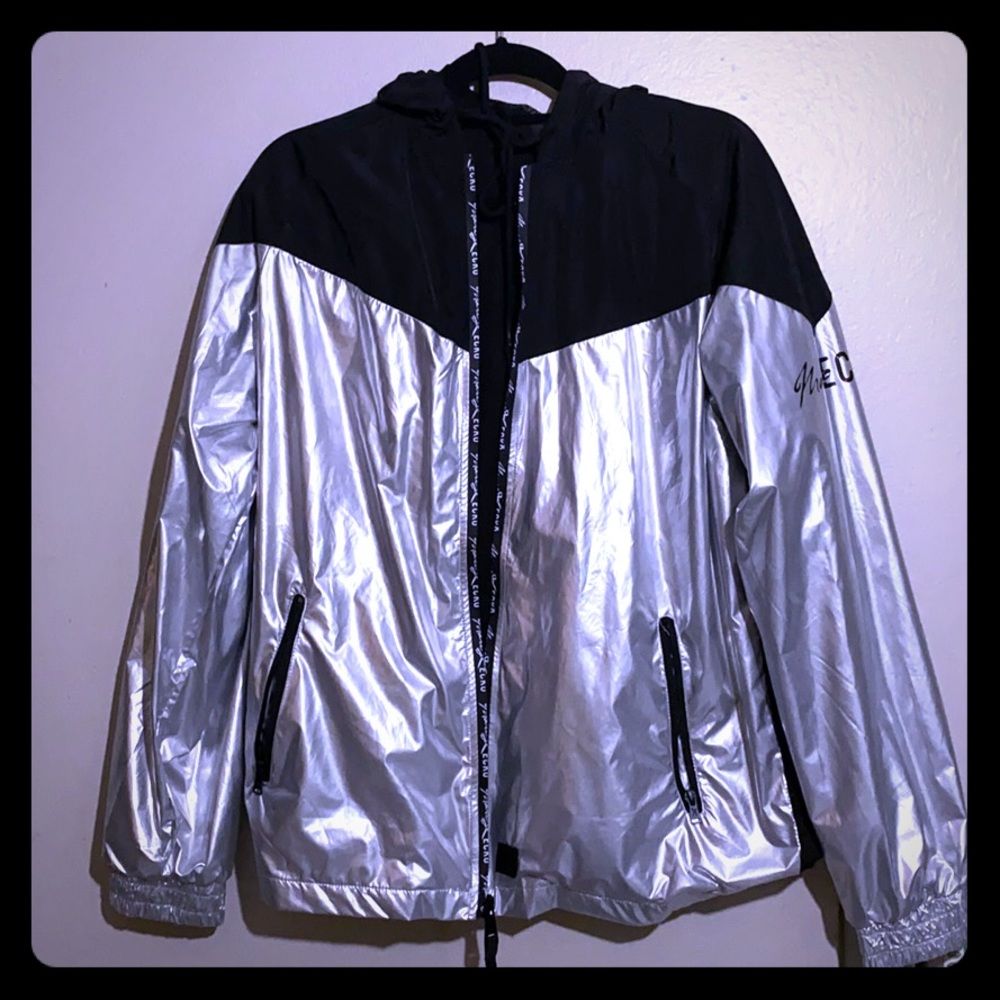 New silver  black ecko jacket size large